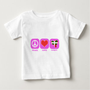 Camiseta De Bebé Vasco de amor por la paz