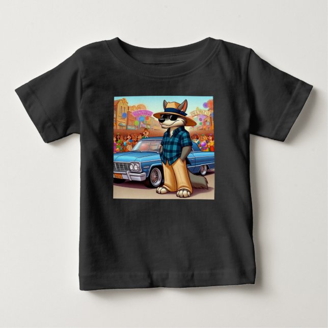 Camiseta De Bebé Vato Lobo "Año Nuevo" (Anverso)