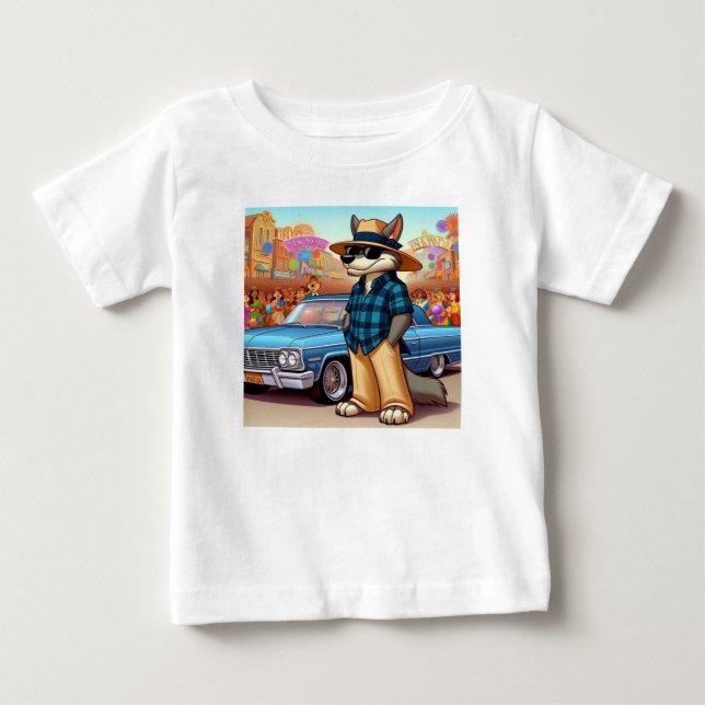 Camiseta De Bebé Vato Lobo "Año Nuevo" (Anverso)
