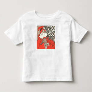 Camiseta De Bebé Vector de Santa Germánico y Pudín de Navidad