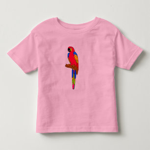 Camiseta De Bebé Vector - pájaro del loro