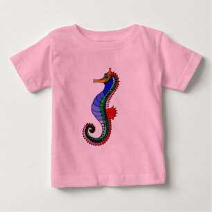 Camiseta De Bebé Vector - Seahorse