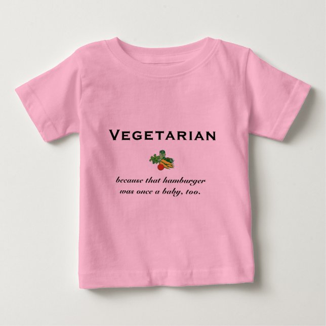 Camiseta De Bebé Vegetarian kids' t-shirt (Anverso)