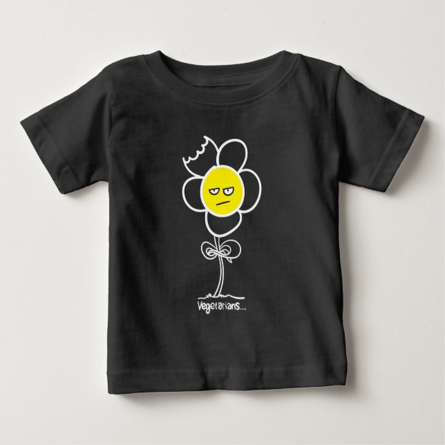 Camiseta De Bebé Vegetarios... (Anverso)