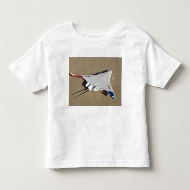 Camiseta De Bebé Vehículo aéreo no tripulado X-48B con cuerpo de al (Anverso)