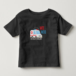 Camiseta De Bebé Vehículo de ambulancia paramédica fue woo Hospit