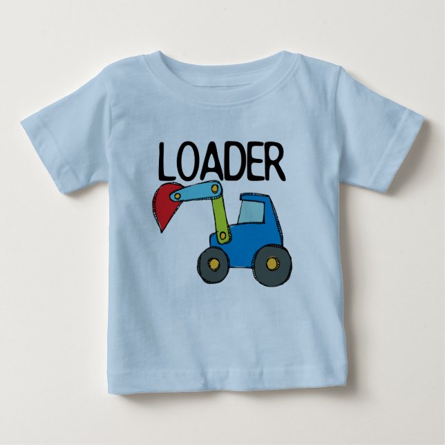 Camiseta De Bebé Vehículo de construcción del cargador (Anverso)