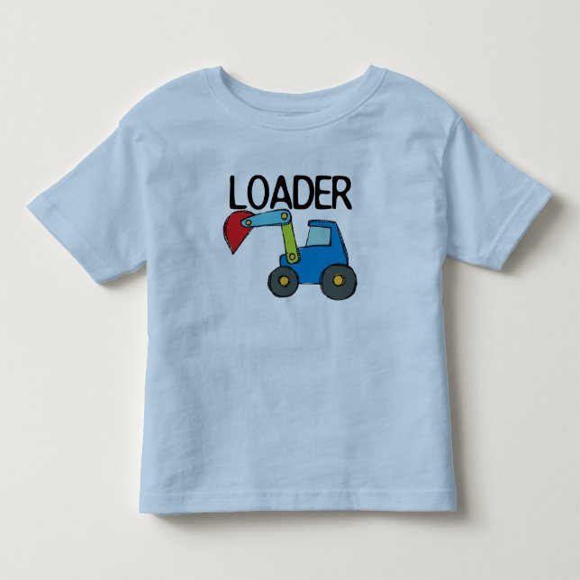 Camiseta De Bebé Vehículo de construcción del cargador (Anverso)