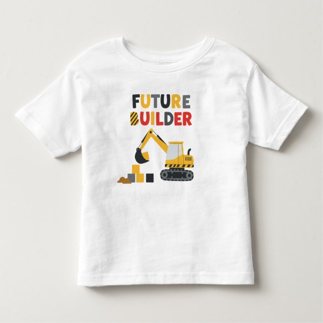 Camiseta De Bebé Vehículo de construcción del Constructor Futuro (Anverso)