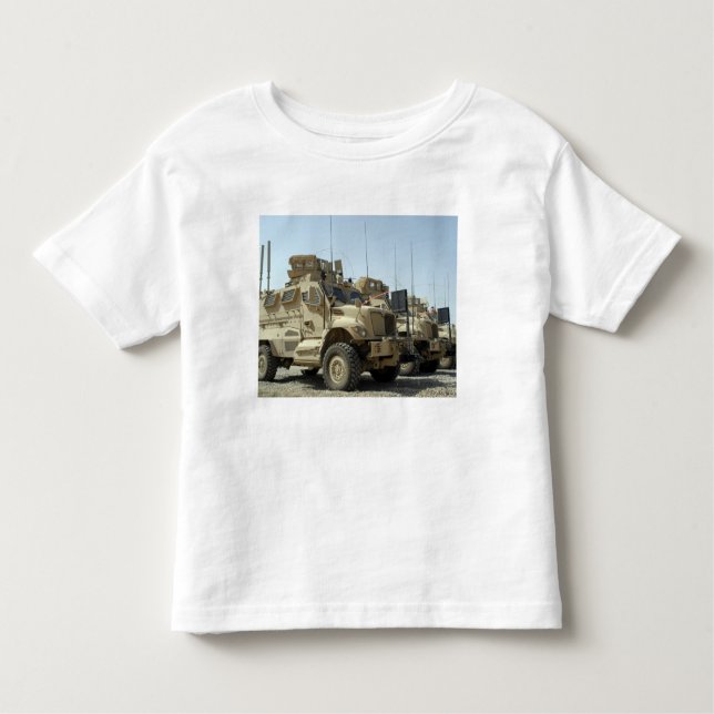 Camiseta De Bebé Vehículo protegido contra emboscadas resistente a  (Anverso)