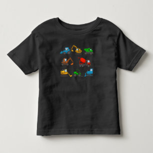 Camiseta De Bebé Vehículos de construcción, carretilla elevadora