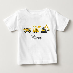 Camiseta De Bebé Vehículos de Construcción – Volquete