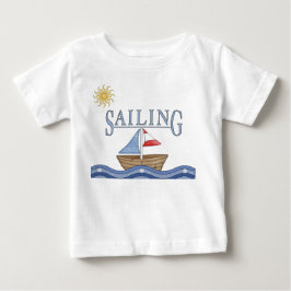 Camiseta De Bebé Vela - Barco De Vela En El Agua