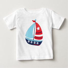 Camiseta De Bebé Vela, vela, vela, vela, barco, barco