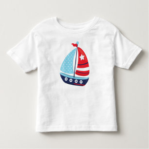 Camiseta De Bebé Vela, vela, vela, vela, barco, barco