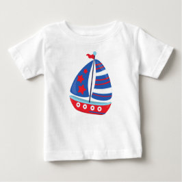 Camiseta De Bebé Vela, vela, vela, vela, barco, barco