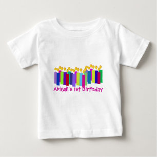 Camiseta De Bebé Velas de cumpleaños
