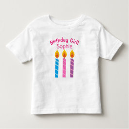 Camiseta De Bebé Velas de cumpleaños personalizadas para un niño pe