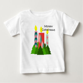 Camiseta De Bebé Velas navidades