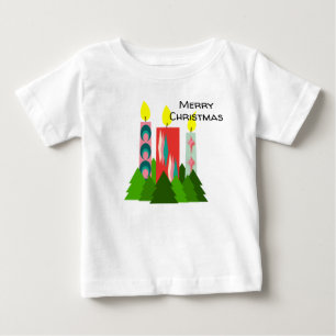 Camiseta De Bebé Velas navidades