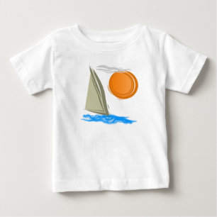Camiseta De Bebé Velero y sol
