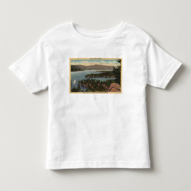 Camiseta De Bebé Veleros en el lago (Anverso)