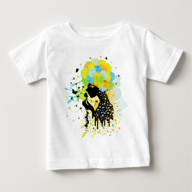 Camiseta De Bebé Vello_de_Diente_de_León (Anverso)