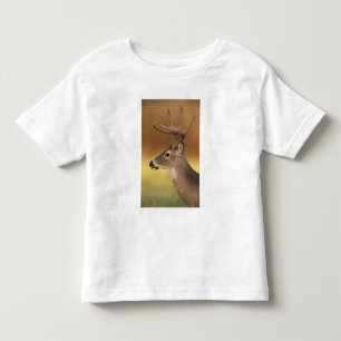 Camiseta De Bebé Venado de cola blanca, Odocoileus virginianus,