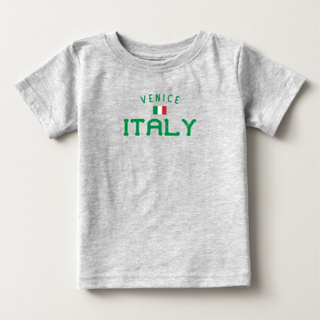 Camiseta De Bebé Venecia en problemas, Italia (Anverso)