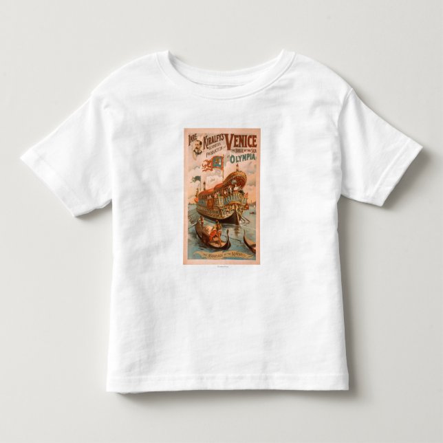 Camiseta De Bebé Venecia, novia del mar en las góndolas 3 de (Anverso)