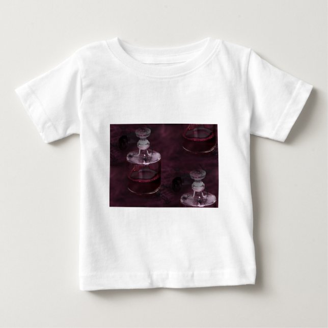Camiseta De Bebé veneno halloween (Anverso)