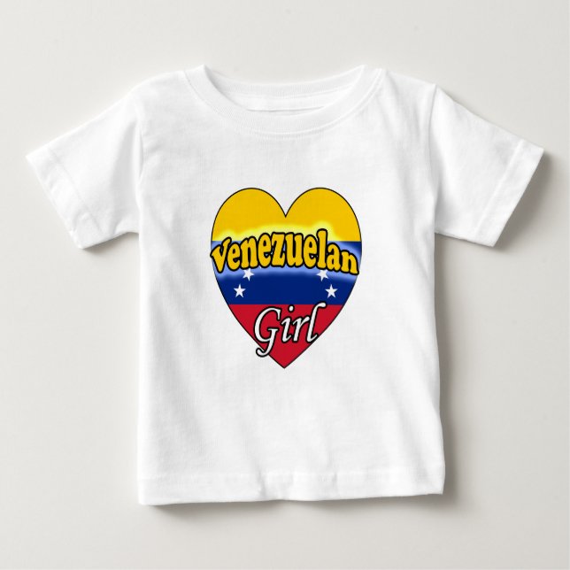 Camiseta De Bebé Venezuelan Girl (Anverso)