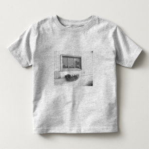 Camiseta De Bebé Ventana de puertas de granero/Fotografía en blanco