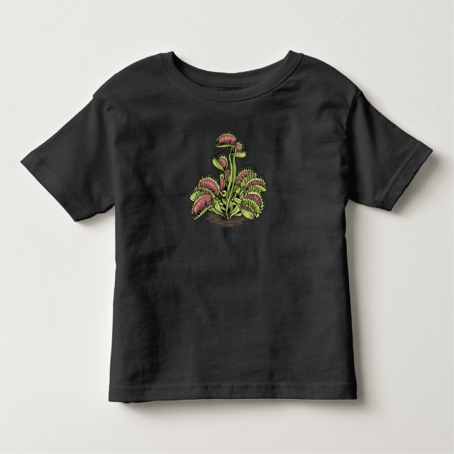 Camiseta De Bebé Venus Fly Trap Planta Carnivorous Planta Venus Fly (Anverso)