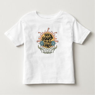 Camiseta De Bebé Ver Bien en todas las cosas Gráfico hippie