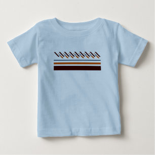 Camiseta De Bebé Verano  A rayas Colorido 
