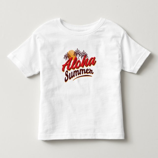 Camiseta De Bebé Verano Aloha (Anverso)