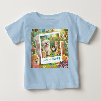 Camiseta De Bebé Verano de escaramuzas y vacas para niños