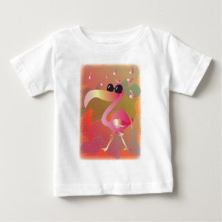 Camiseta De Bebé verano-flamingo