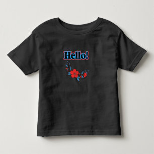 Camiseta De Bebé Verano Hola Flor