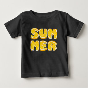 Camiseta De Bebé Verano Limón Artístico