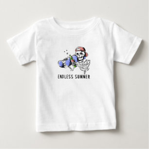 Camiseta De Bebé Verano sin Fin Esqueleto Divertido