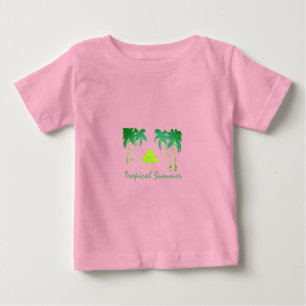 Camiseta De Bebé Verano Tropical