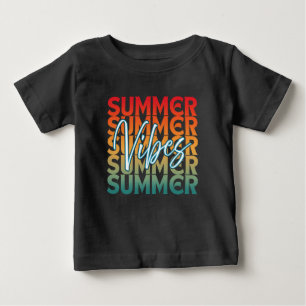 CAMISETA DE BEBÉ VERANO VIBES BEACH VACACIONES FAMILIARES