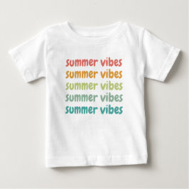 Camiseta De Bebé Verano Vibes Beach Vacaciones Verano Retro