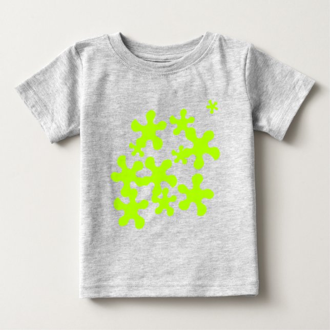 Camiseta De Bebé verde adelgazante gris divertido lindo (Anverso)