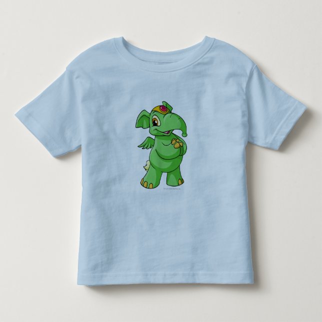 Camiseta De Bebé Verde de Elephante (Anverso)