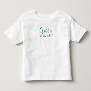 Camiseta De Bebé Verde es mi color