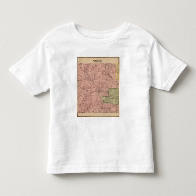 Camiseta De Bebé Verde, Ohio (Anverso)