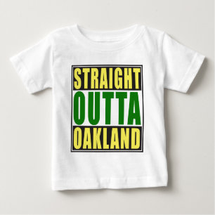 Camiseta De Bebé Verde recto de Outta Oakland